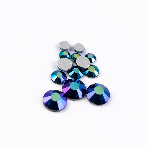 Crystal Lane DIY - ss3/ ss6/ ss12 - Flatback Rhinestones - Jet AB (Combo Pack 57