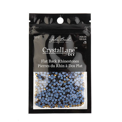 Crystal Lane Hotfix Rhinestones - ss12 (3mm) - Smoked Topaz (1440pcs)