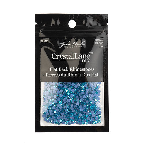 Crystal Lane Hotfix Rhinestones - ss12 (3mm) - Aquamarine (1440pcs)