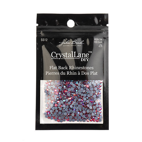 Crystal Lane Hotfix Rhinestones - ss12 (3mm) - Siam AB (1440pcs)
