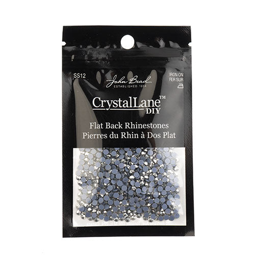 Crystal Lane Hotfix Rhinestones - ss12 (3mm) - Metallic Silver (1440pcs)