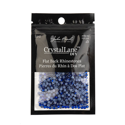 Crystal Lane Hotfix Rhinestones - ss12 (3mm) - Sapphire (1440pcs)