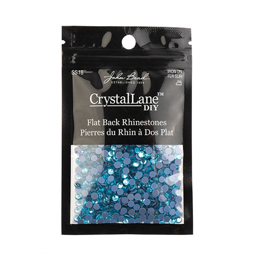 Crystal Lane Hotfix Rhinestones - ss16 (4mm) - Aquamarine (1440pcs)