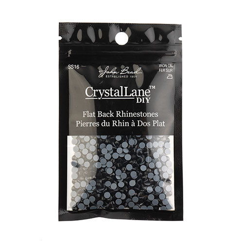 Crystal Lane Hotfix Rhinestones - ss16 (4mm) - Jet (1440pcs)