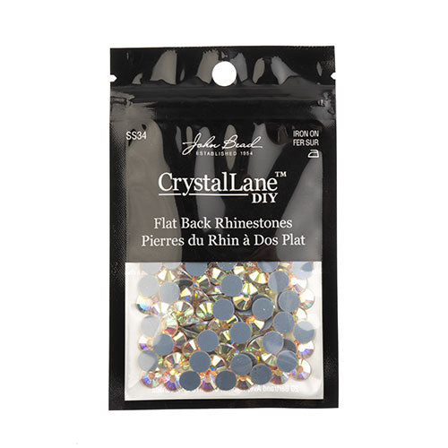 Crystal Lane Hotfix Rhinestones - ss34 (7mm) - Crystal AB (144pcs)