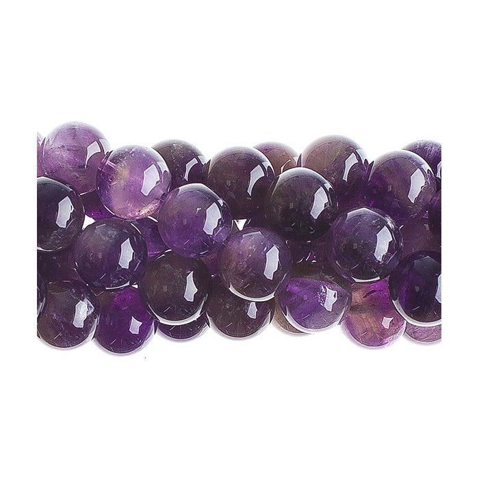 Dark Amethyst 10mm Round 16in
