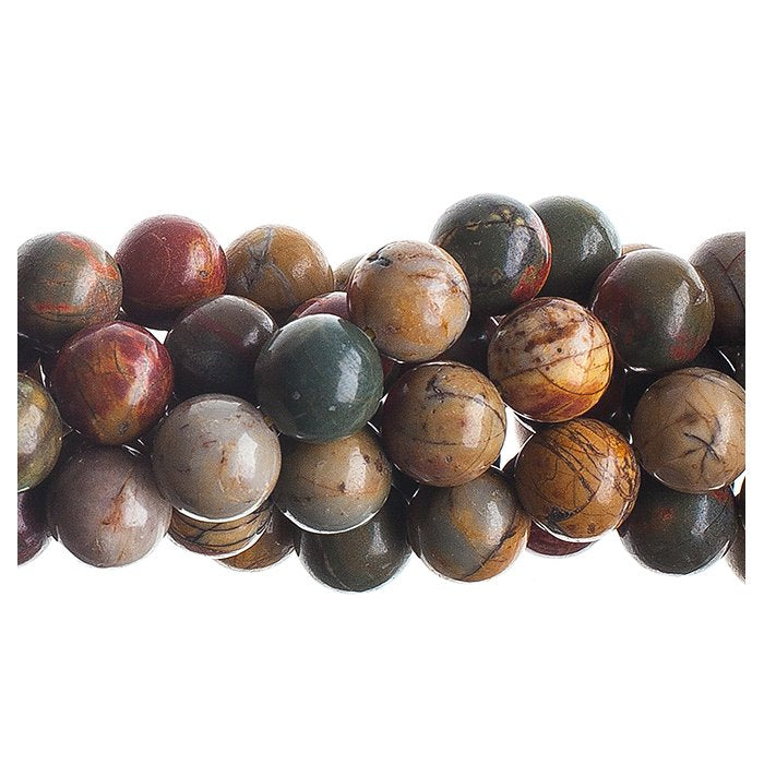 Picasso Jasper 10mm Round 16in