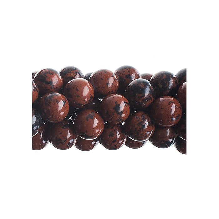 Mahogany Jasper 8mm Round 16in