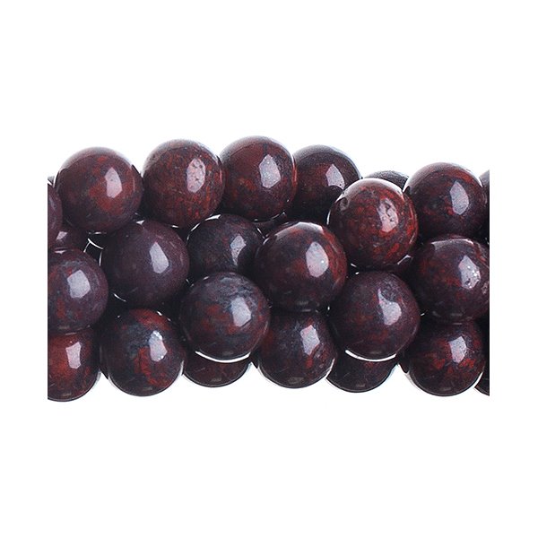 Red Brecciated Jasp   8mm Round 16in