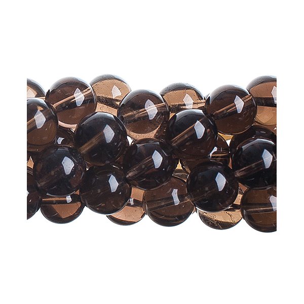 Smokey Quartz 8mm Round 8in