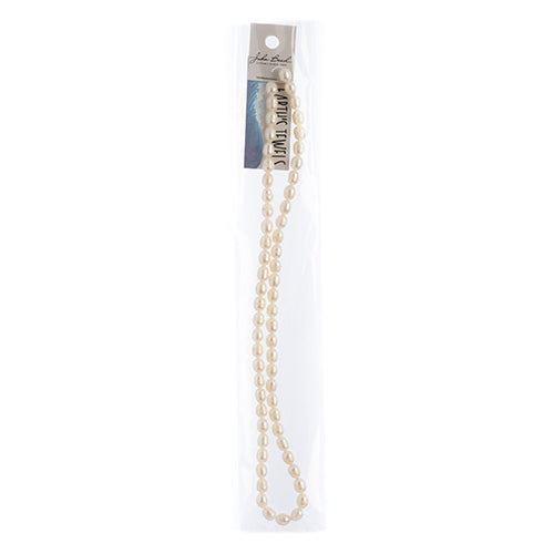 Freshwater Pearls - 5-6mm Rice - Ivory (strand)