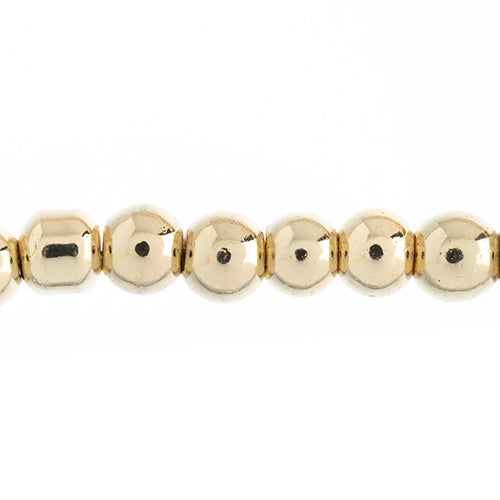 Glass Beads Round - 4mm - Gold (strand)