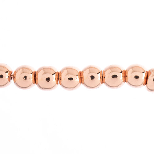 Glass Beads Round - 4mm - Copper (strand)