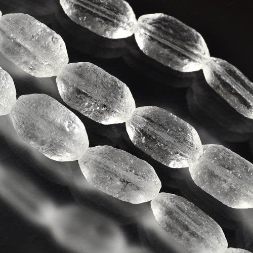 Glass - Brushed Hex - Crystal