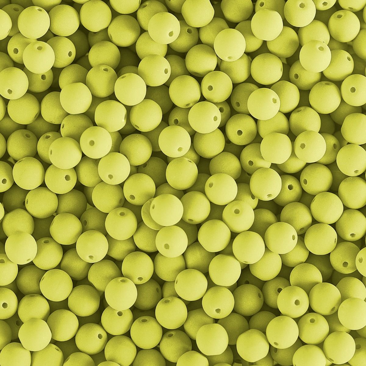 Velvet Beads Round - 4mm - Velvet Soft Yellow (46pcs)