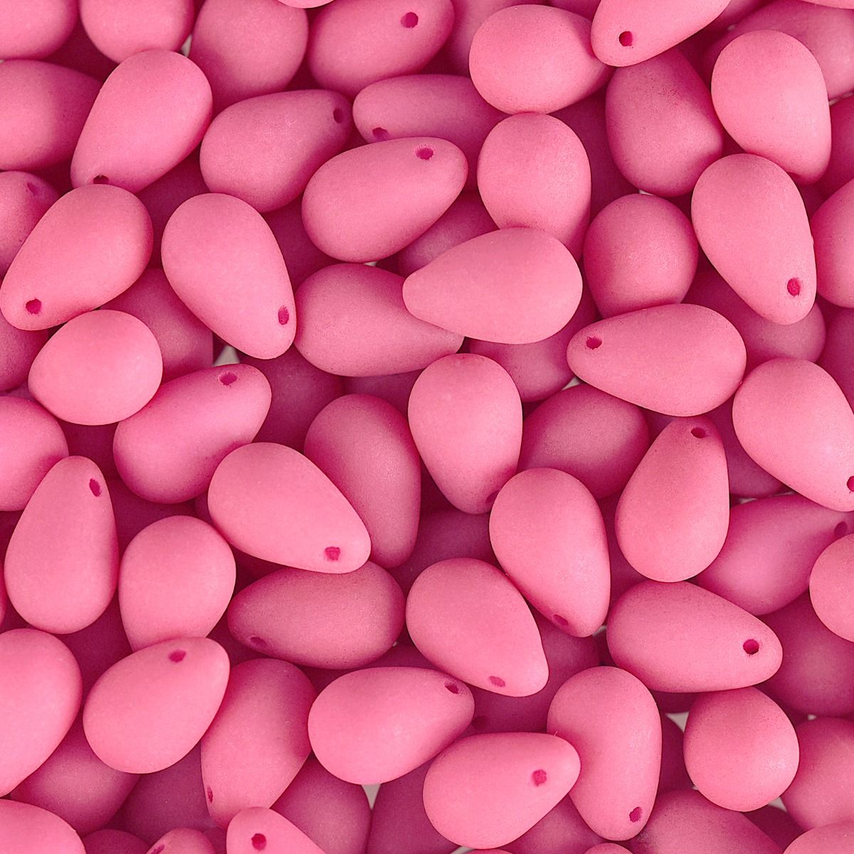 Velvet Beads Drop - 6x9mm - Velvet Soft Pink (38pcs)