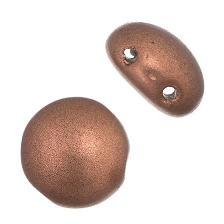 Candy Beads - 8mm - Opaque Copper Bronze (Strand 22)