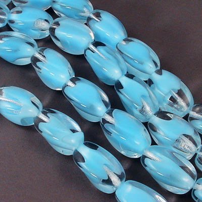 Glass - 16mm - Twist-a-brick - Aqua Cloud (5)