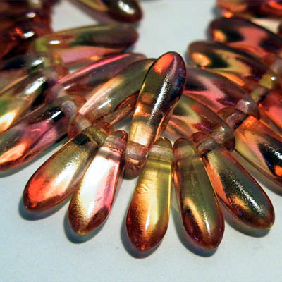 Fringe Beads Dagger Beads - 11mm - Apples n Oranges (25)