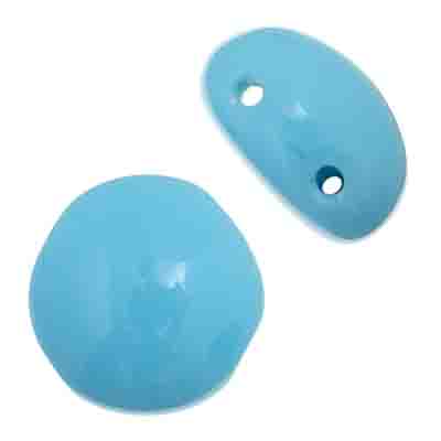 Candy Beads - 12mm - Light Blue Opaque (Strand)
