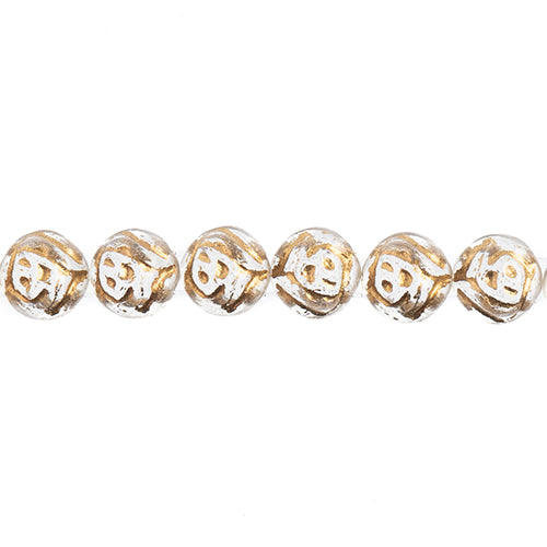 Candy Rose Beads - 8mm - Crystal Bronze Wash (Strand)