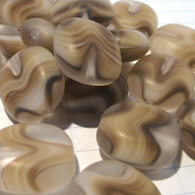 Glass - Matte Pillow Tabs - Caramel Swirl