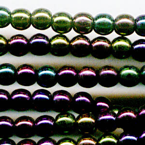 Glass Beads Round - 4mm - Purple Iris (strand)