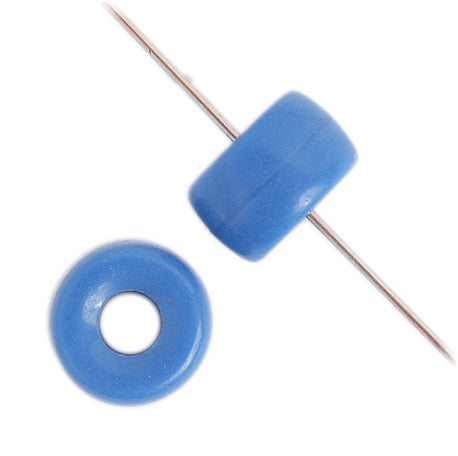 Crow Beads - 9mm - Opaque Medium Blue (100pcs)