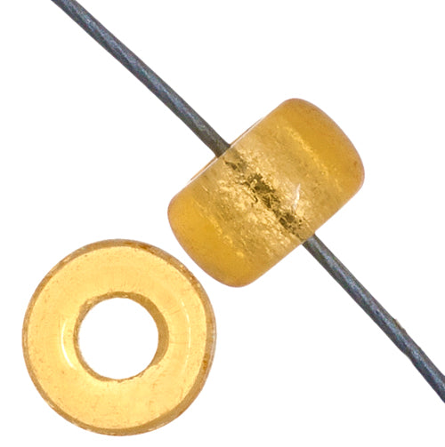 Mini Crow Beads - 6mm - Transparent Light Topaz (500pcs)