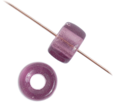 Crow Beads - 9mm - Transparent Purple (100pcs)