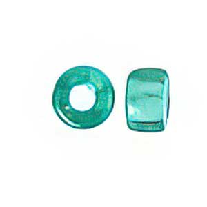 Mini Crow Beads - 6mm - Transparent Teal (500pcs)