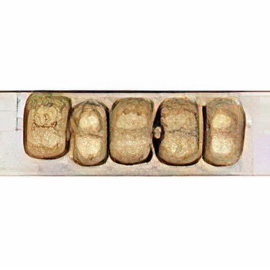 Mini Crow Beads - 6mm - Metallic Gold (500pcs)