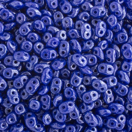 Superduos - Opaque Royal Blue White Luster