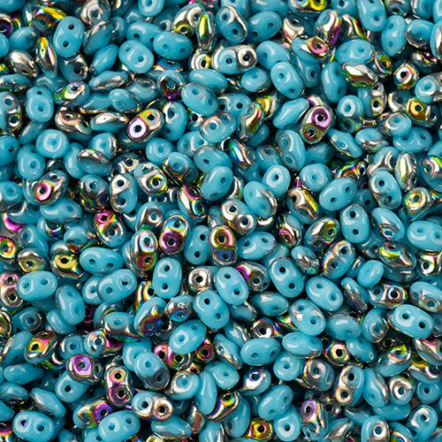 Superduos - Turquoise Blue Vitrail