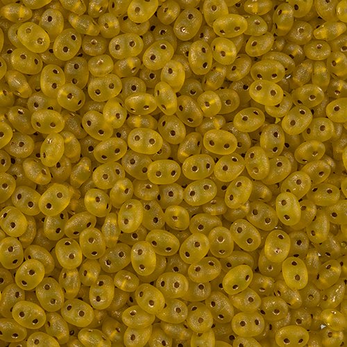 Superduos - Amber Bronze Ice Lined