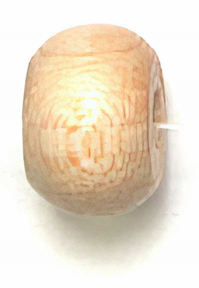 Euro Wood - 9x6mm Crow Beads - Natural (500pcs)