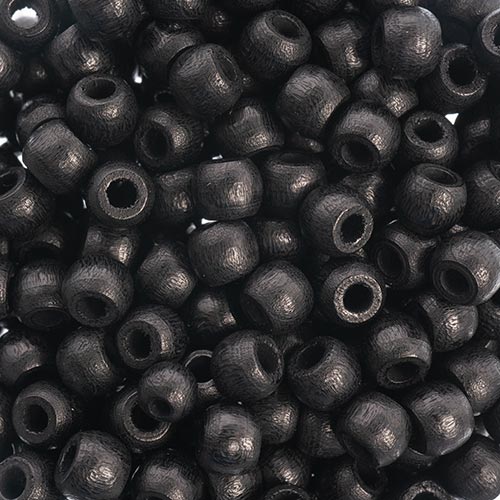 Euro Wood - 6x4.8mm Crow Beads - Black (1000pcs)