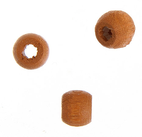 Euro Wood - 6x4.5mm Crow Beads - Coffee (1000pcs)