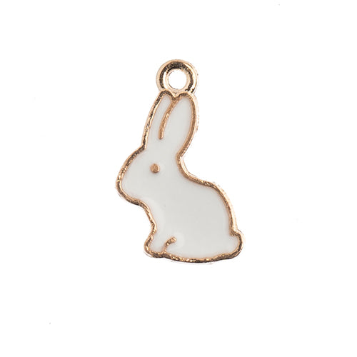 S&P Charm Bunny Rabbit White 10pcs