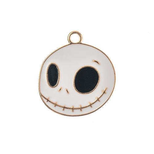 S&P Charm Ghost Happy Face White 8pc