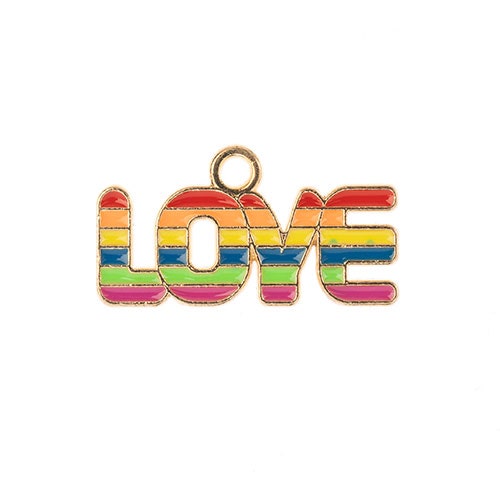 S&P Charm   Rainbow Love 8pcs