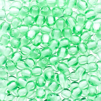 Glass Beads - 3mm - Round - Transparent Peridot (120)