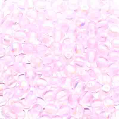 Glass Beads - 3mm - Round - Rose AB (120)