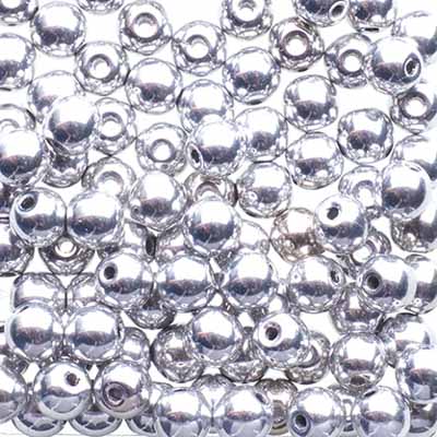 Glass Beads - 4mm - Round - Crystal Labrador (100)