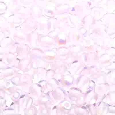 Glass Beads - 4mm - Round - Rose AB (100)