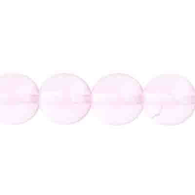 Glass Beads - 10mm Round - Rose (18pc strand)