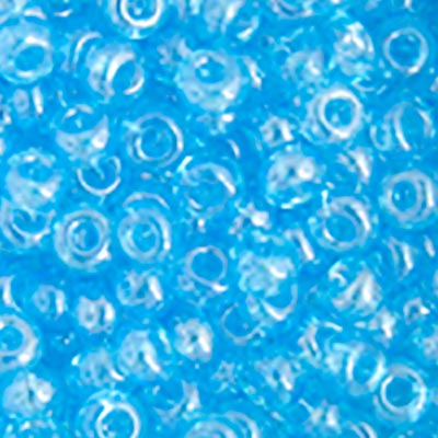 Czech Seed Beads - 2/0 - Transparent Aqua Lustre 22g