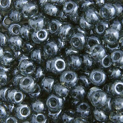 Czech Seed Beads - 6/0 - Black Diamond Luster (22g)