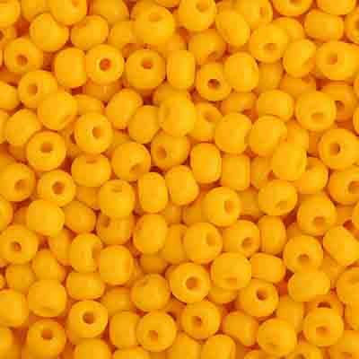 Czech Seed Beads - 6/0 - Opaque Gold/Yellow (22g)