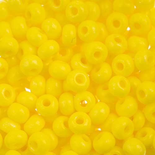 Czech Seed Beads - 6/0 - Terra Intensive Yellow (22g)
